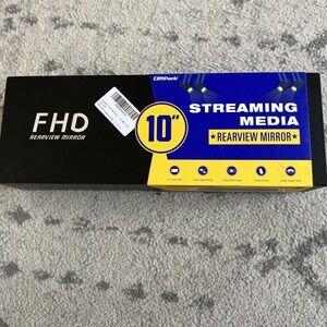 Campark 10" Streaming Media Rearview Mirror Rear Dashcam System Dual Recording